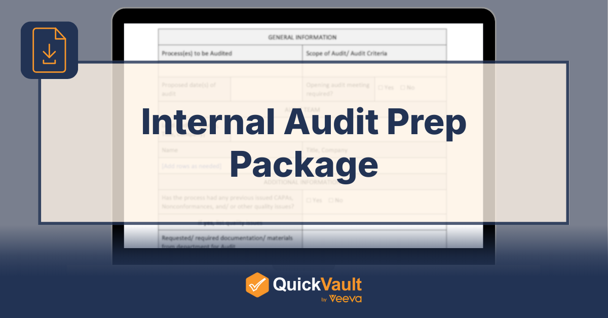 Internal Audit Prep Package - free download